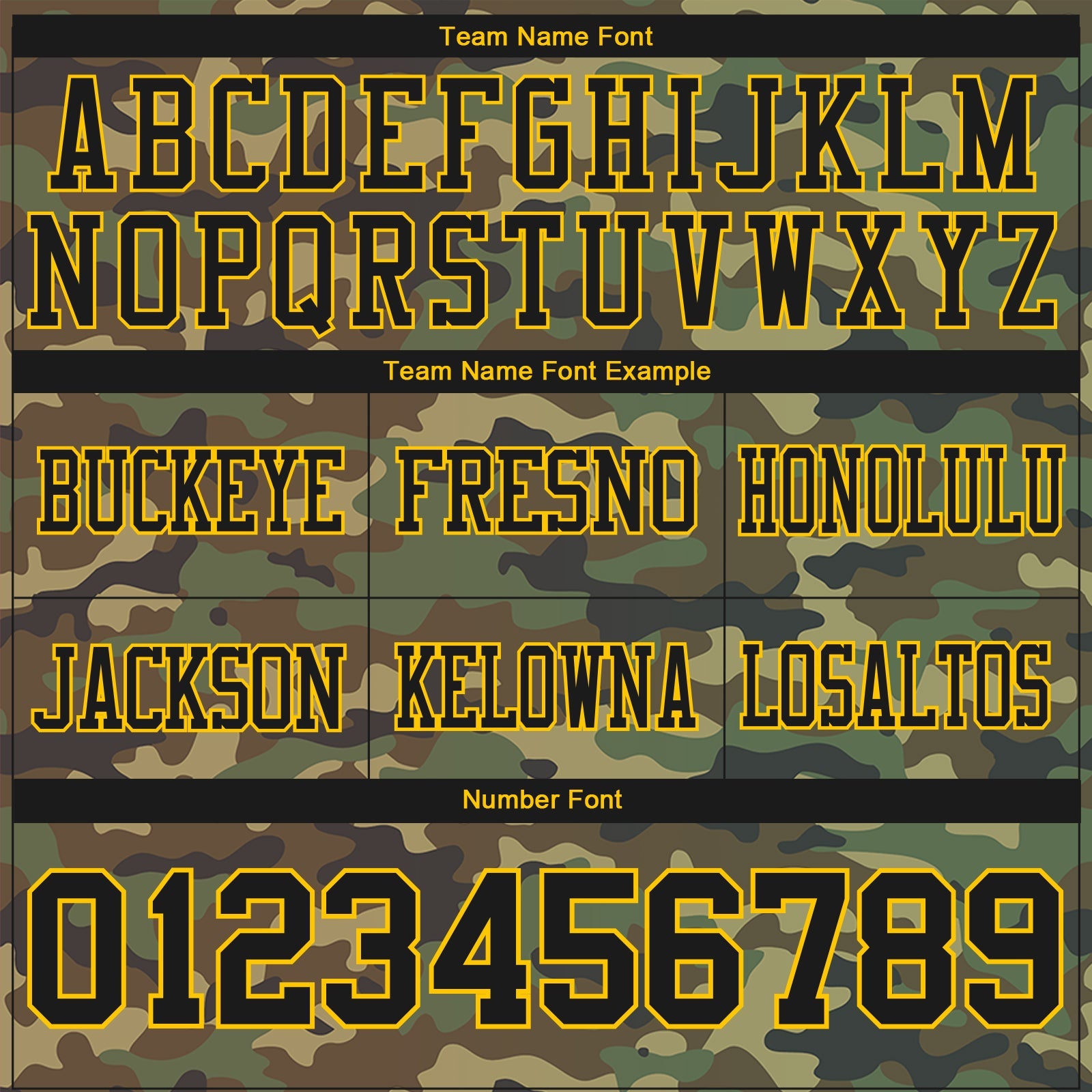 Custom Camo Black-Yellow 3D Pattern Salute To Service Authentic Football Jersey