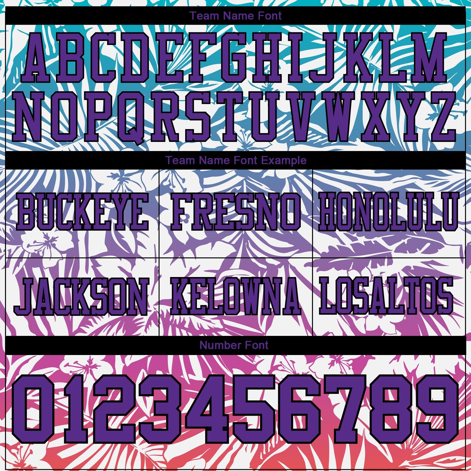 Custom White Purple-Black 3D Pattern Tropical Hawaii Jungle Leaves Authentic Football Jersey