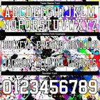 Custom Graffiti Pattern White-Black 3D Pattern Splash Authentic Football Jersey