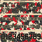 Custom Camo Black-Cream 3D Pattern Salute To Service Authentic Football Jersey