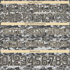 Custom Camo Steel Gray-Cream 3D Pattern Salute To Service Authentic Football Jersey