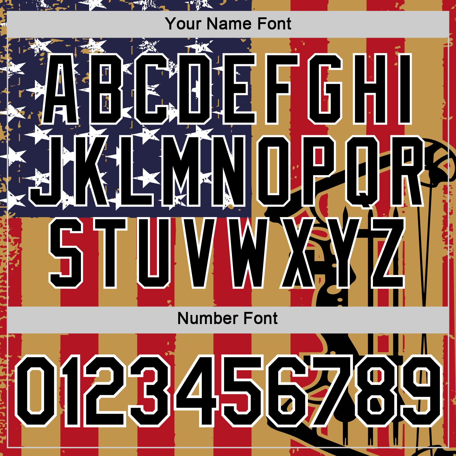 Custom Old Gold Black-White 3D Pattern Design Arrow Archery Bow Target American Flag Performance T-Shirt