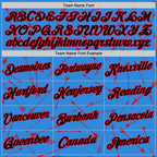 Custom Powder Blue Black-Fire Red 3D Pattern Design Arrow Archery Bow Target Performance T-Shirt