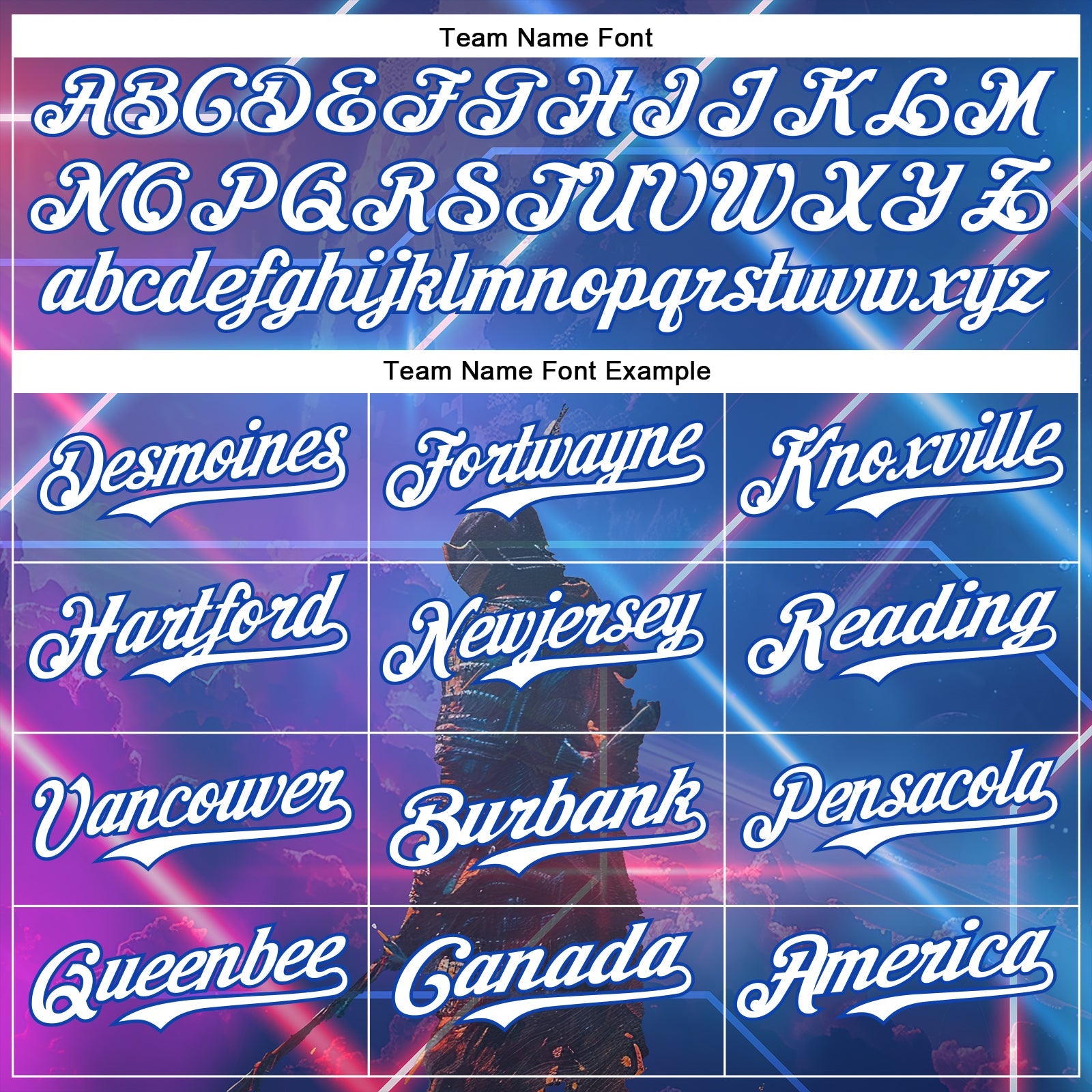 Custom Blue White-Thunder Blue 3D Pattern Design Outer Space Authentic Baseball Jersey