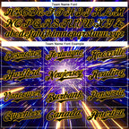 Custom Blue Black-Yellow 3D Pattern Design Outer Space Time Travel Authentic Baseball Jersey