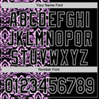 Custom Black Purple-White 3D Polynesian Style Islander Authentic Baseball Jersey
