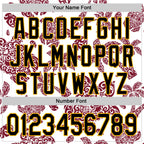 Custom White Black Crimson-Gold 3D Polynesian Style Palm Trees Islander Authentic Baseball Jersey