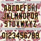 Custom Cream Black Crimson-Gold 3D Polynesian Style Palm Trees Islander Authentic Baseball Jersey