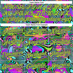 Custom Purple Neon Green 3D Pattern Design Trippy Groovy Magic Mushrooms Authentic Baseball Jersey