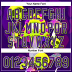 Custom Black Purple-Neon Green 3D Pattern Design Trippy Magic Mushrooms Skull Authentic Baseball Jersey