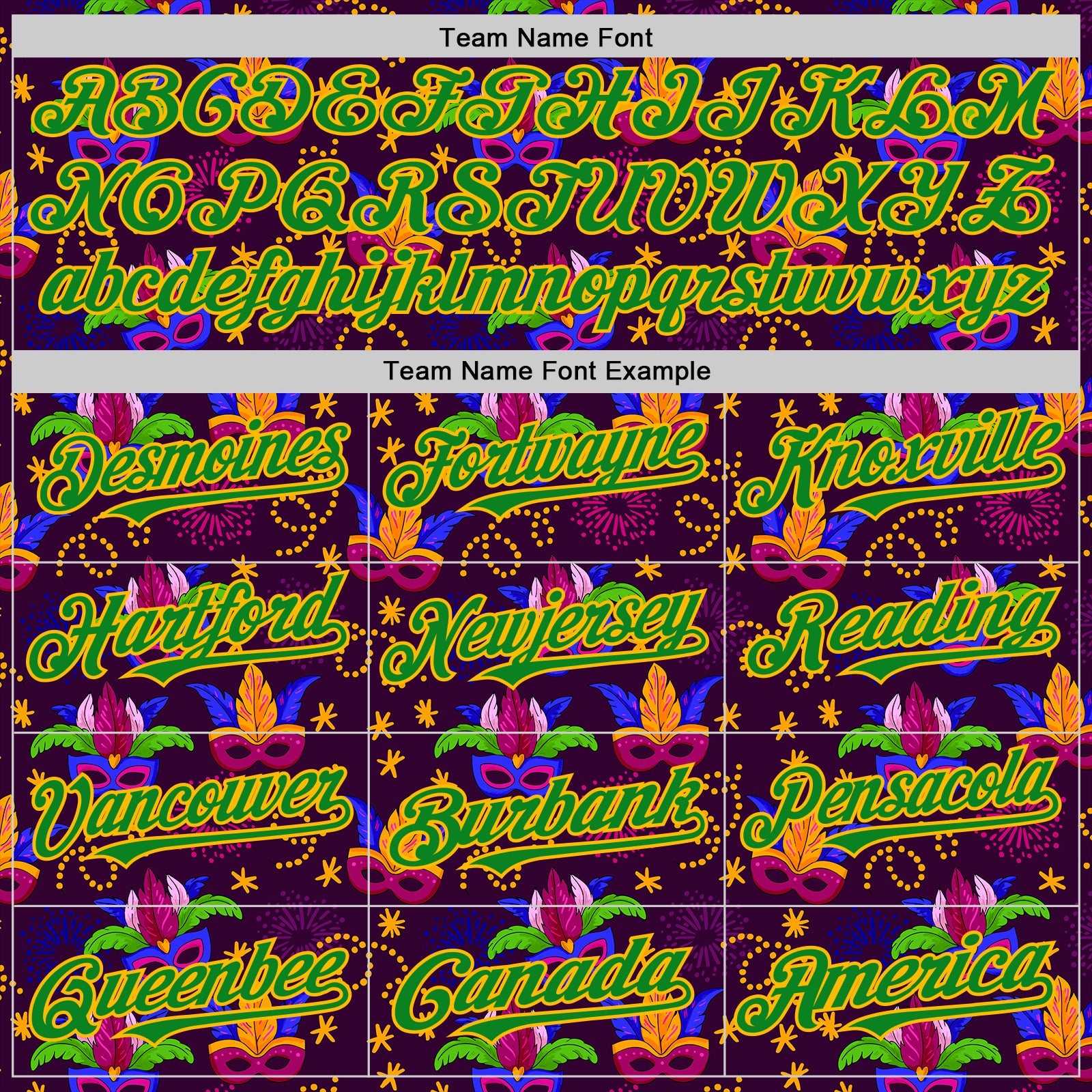 Custom Purple Grass Green-Gold 3D Pattern Design Mardi Gras Shrove Tuesday Authentic Baseball Jersey