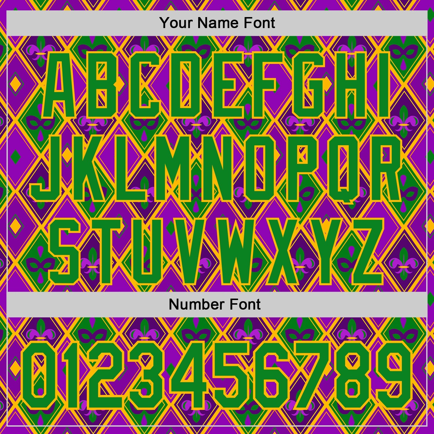 Custom Purple Grass Green-Gold 3D Pattern Design Mardi Gras Shrove Tuesday Authentic Baseball Jersey