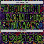 Custom Purple Black-Aurora Green 3D Pattern Design Mardi Gras Shrove Tuesday Authentic Baseball Jersey