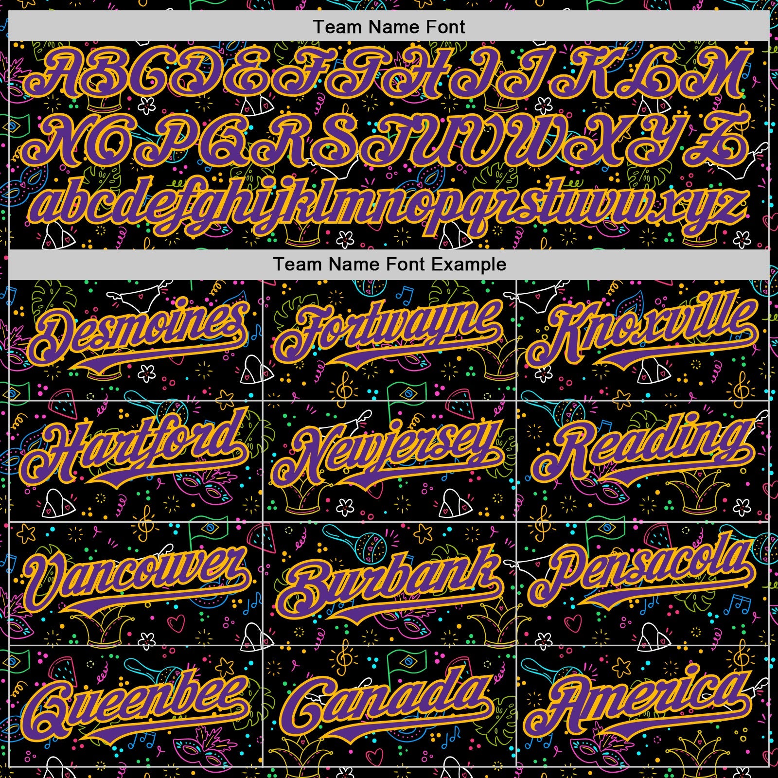 Custom Black Purple-Gold 3D Pattern Design Mardi Gras Shrove Tuesday Authentic Baseball Jersey