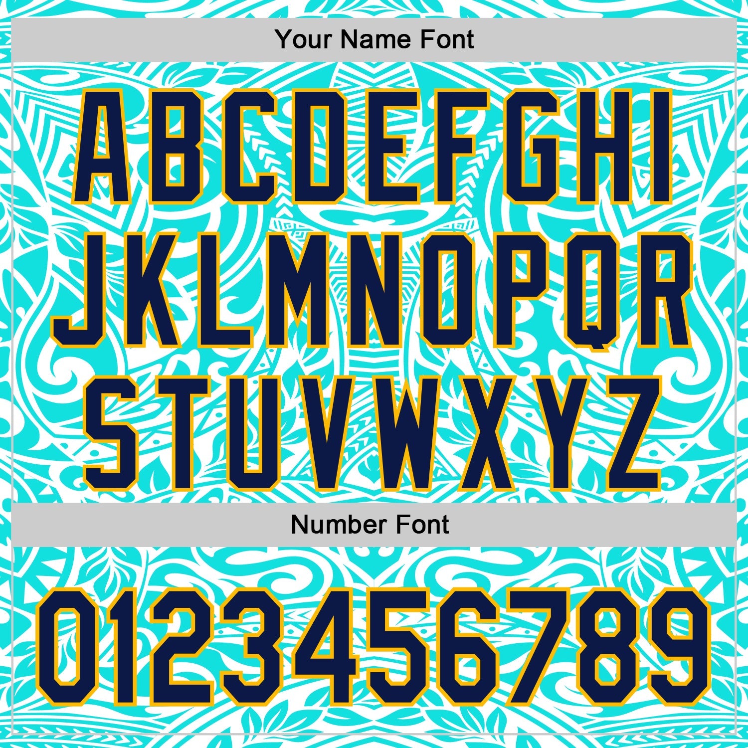 Custom Ice Blue Navy-Gold 3D Pattern Design Burner Costumes Tribal Tattoo Authentic Baseball Jersey