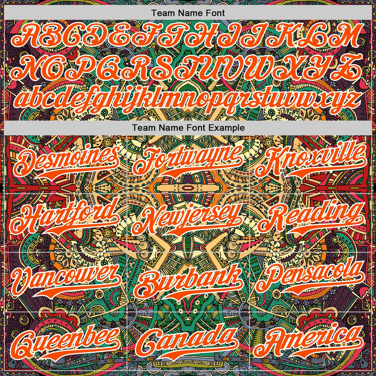 Custom Green Orange-White 3D Pattern Design Burner Costumes Exotic Authentic Baseball Jersey