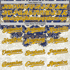 Custom White Yellow-Brown 3D Pattern Design Burner Costumes Paisley Authentic Baseball Jersey