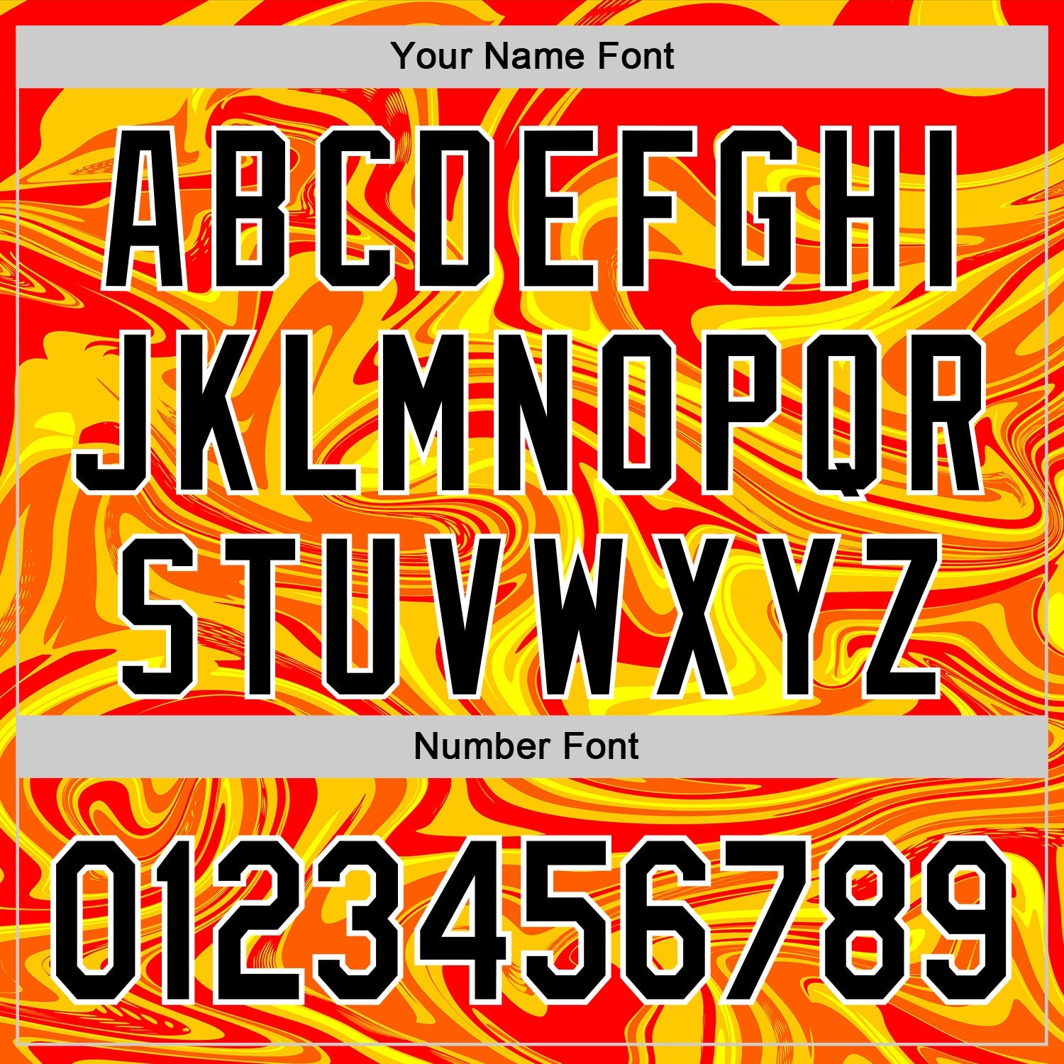 Custom Orange Black Gold-White 3D Pattern Design Rave Party Marble Lava Authentic Baseball Jersey