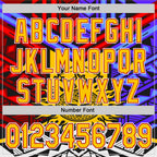 Custom Black Yellow Red-White 3D Pattern Design Rave Party Sun Tribal Authentic Baseball Jersey