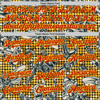 Custom Black Red-Yellow 3D Pattern Design Rave Party Tattoos Disco Authentic Baseball Jersey