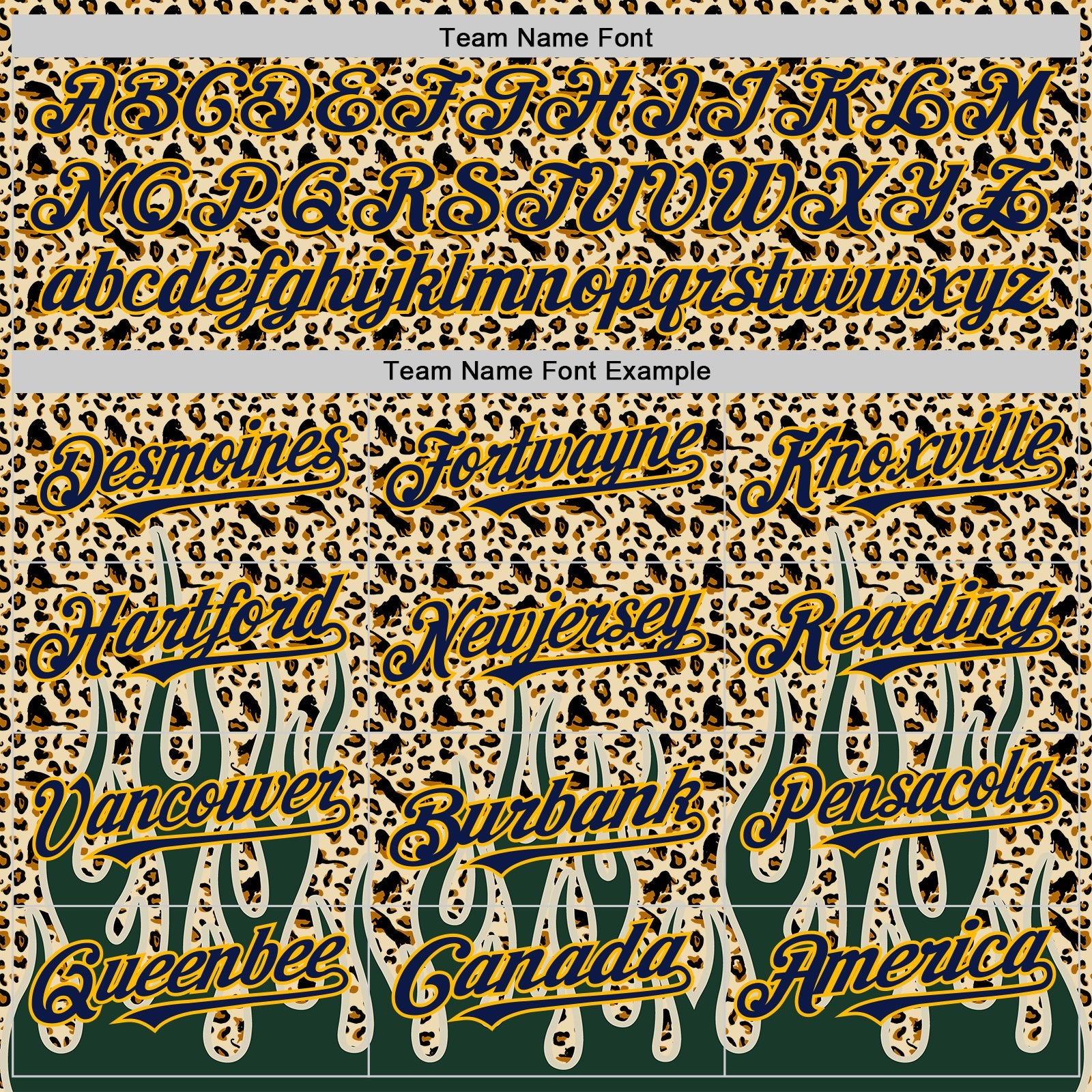 Custom Cream Navy-Gold 3D Pattern Design Rave Party Animal Leopard Print Authentic Baseball Jersey