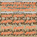 Custom Black Orange-White 3D Pattern Design Rave Party Animal Snake Python Print Authentic Baseball Jersey