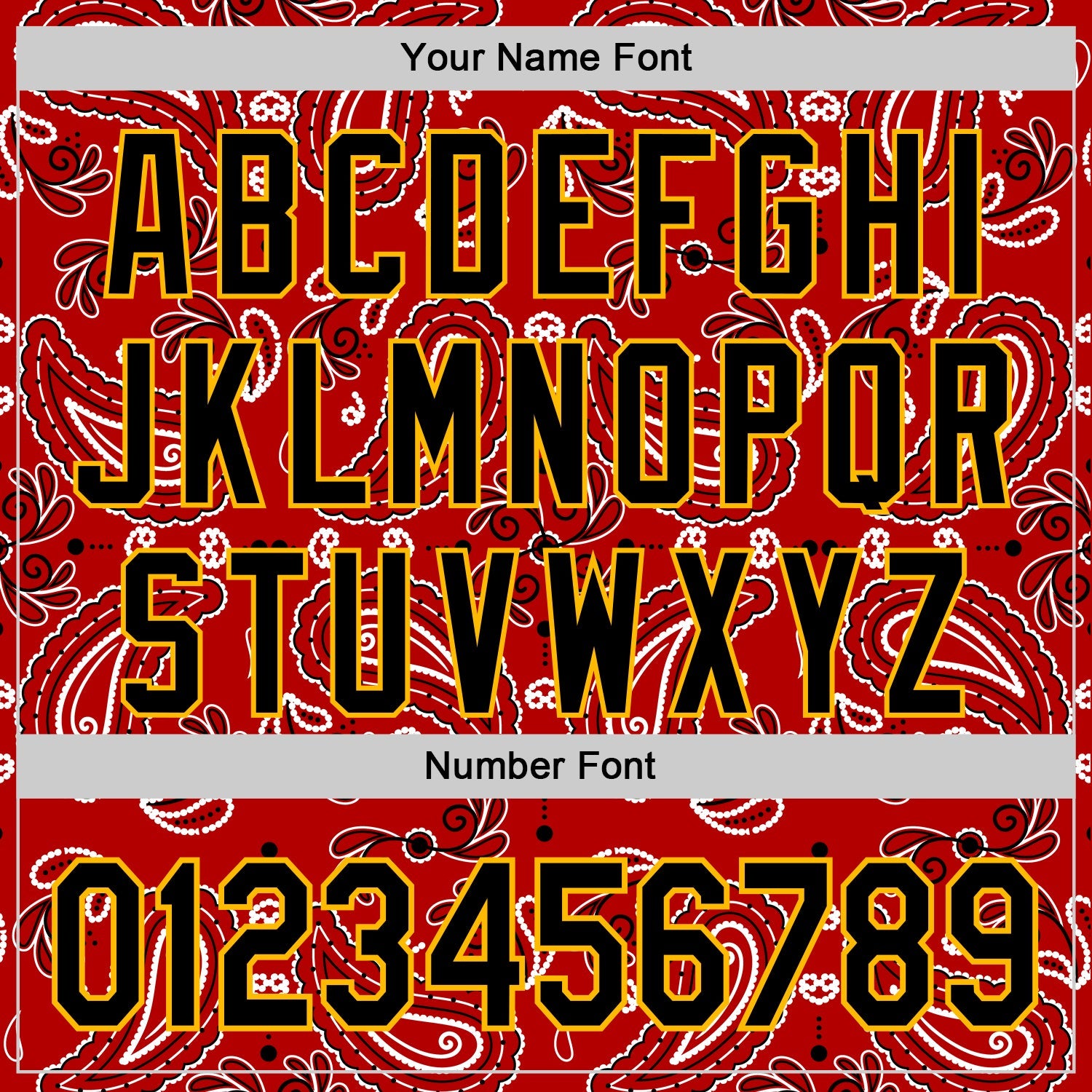 Custom Red Black-Gold 3D Pattern Design Rave Party Paisley Bandana Authentic Baseball Jersey