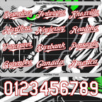 Custom Black White-Red 3D Pattern Design Burner Costumes Skull Authentic Baseball Jersey