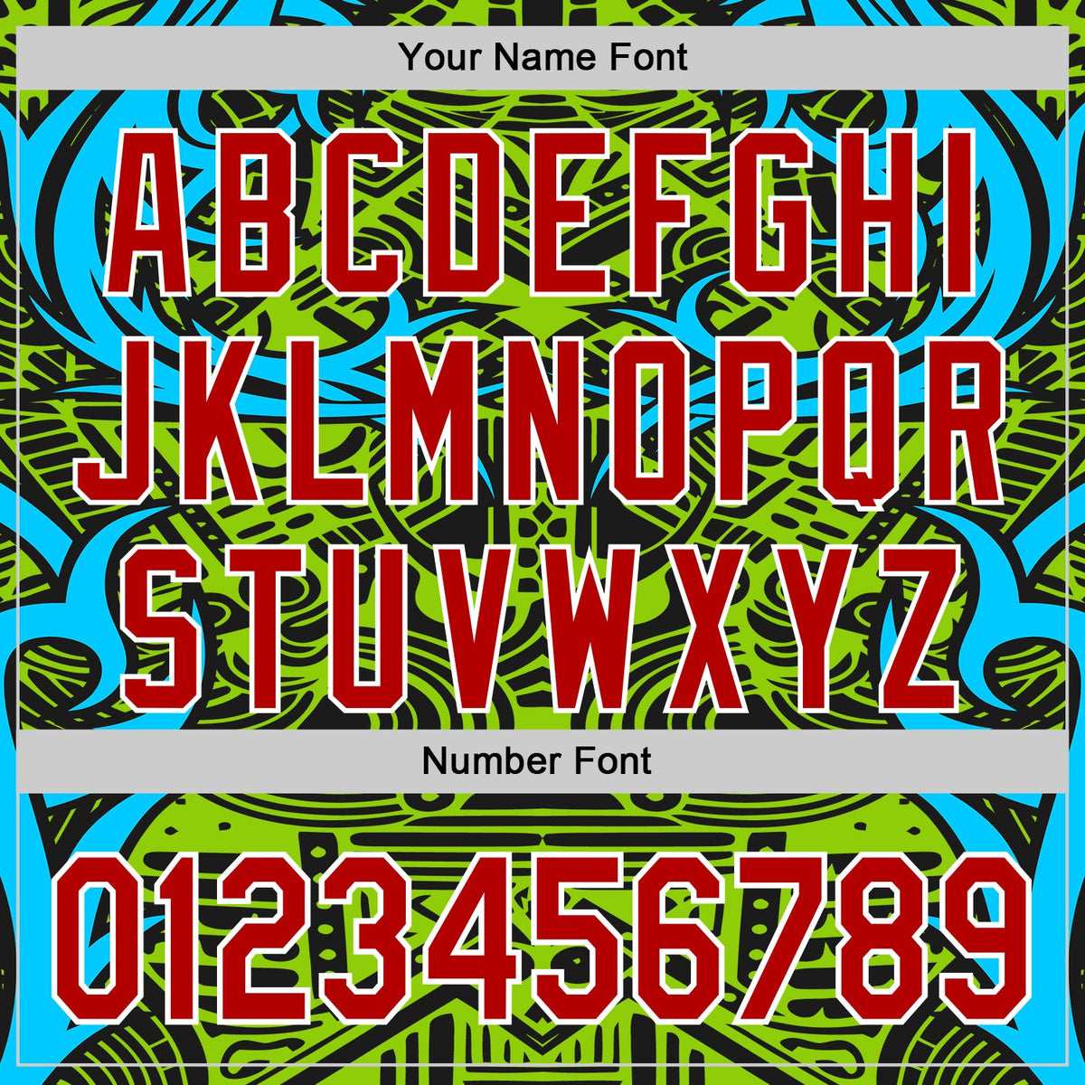 Custom Green Red Blue Black-White 3D Pattern Design Burner Costumes Tribal Authentic Baseball Jersey