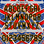 Custom Blue Black Red-Yellow 3D Pattern Design Burner Costumes Tribal Authentic Baseball Jersey