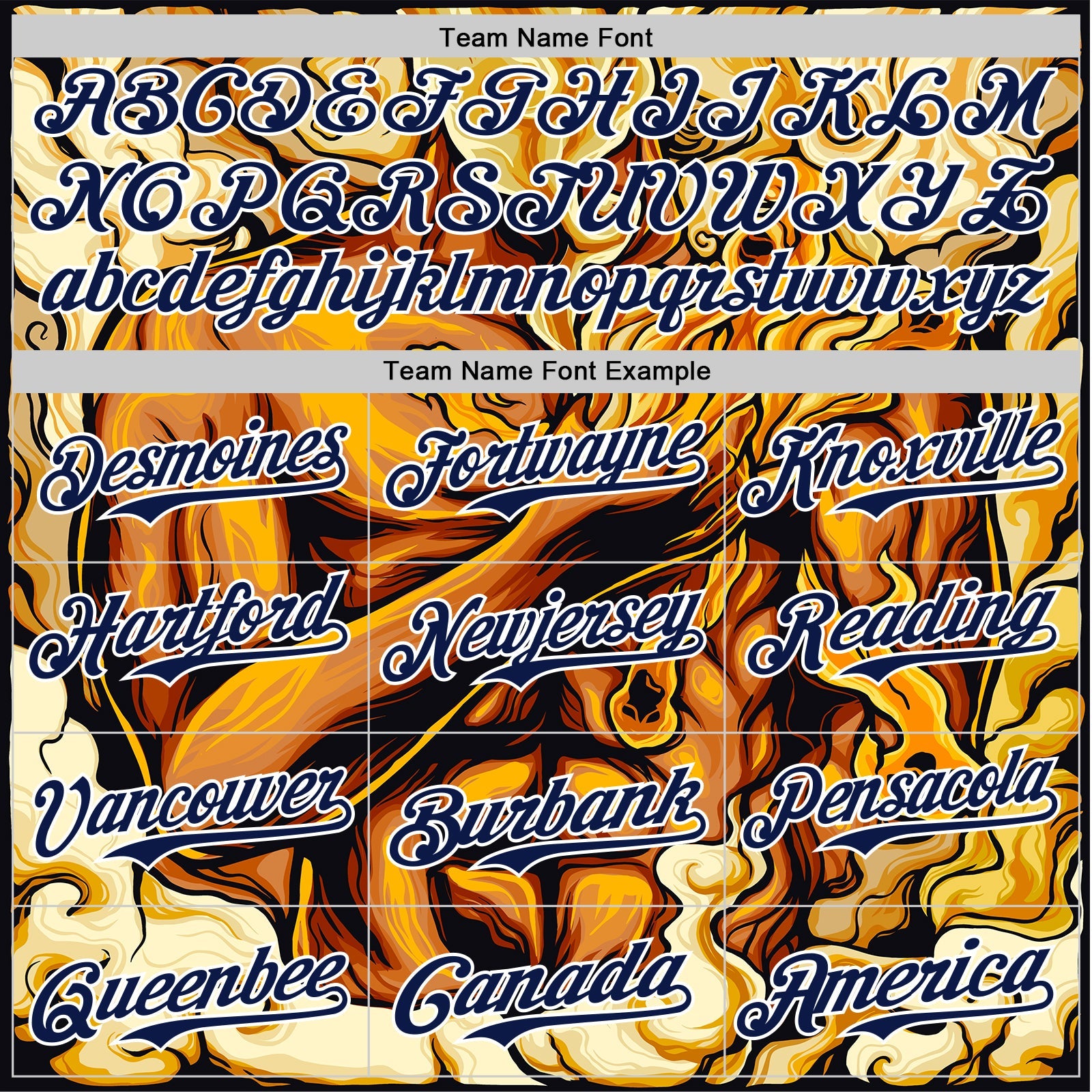 Custom Gold Navy-White 3D Pattern Design Burner Costumes Flame Authentic Baseball Jersey