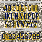 Custom Cream Navy-Yellow 3D Pattern Design Burner Costumes Paisley Bandana Authentic Baseball Jersey