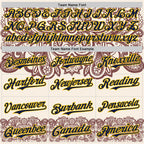 Custom Cream Navy Red-Yellow 3D Pattern Design Burner Costumes Paisley Bandana Authentic Baseball Jersey