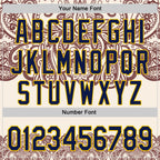 Custom Cream Navy Red-Yellow 3D Pattern Design Burner Costumes Paisley Bandana Authentic Baseball Jersey