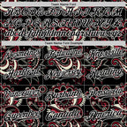 Custom Black White 3D Pattern Design Burner Costumes Paisley Bandana Authentic Baseball Jersey