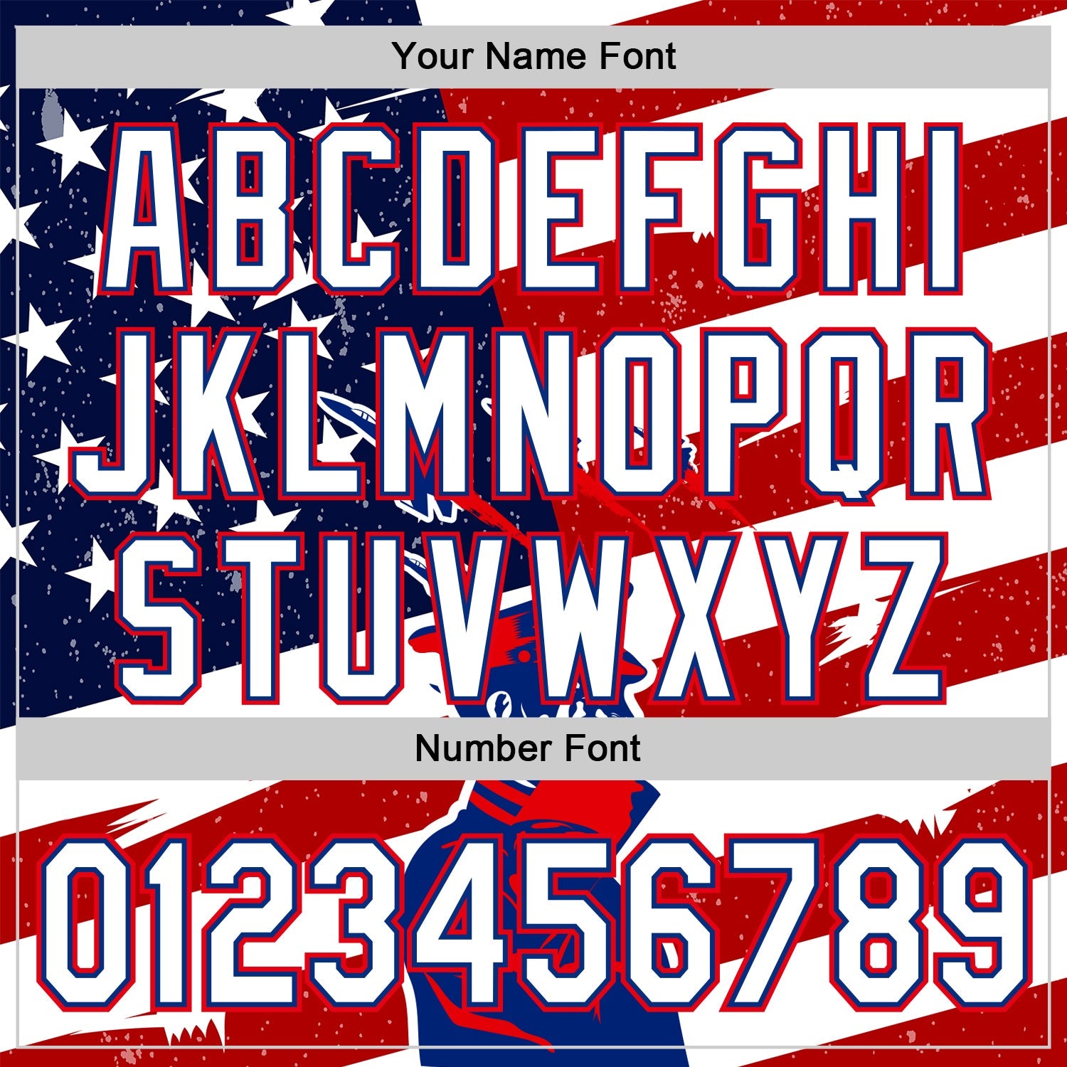 Custom White Royal-Fire Red 3D Retro American Flag Salute Authentic Baseball Jersey