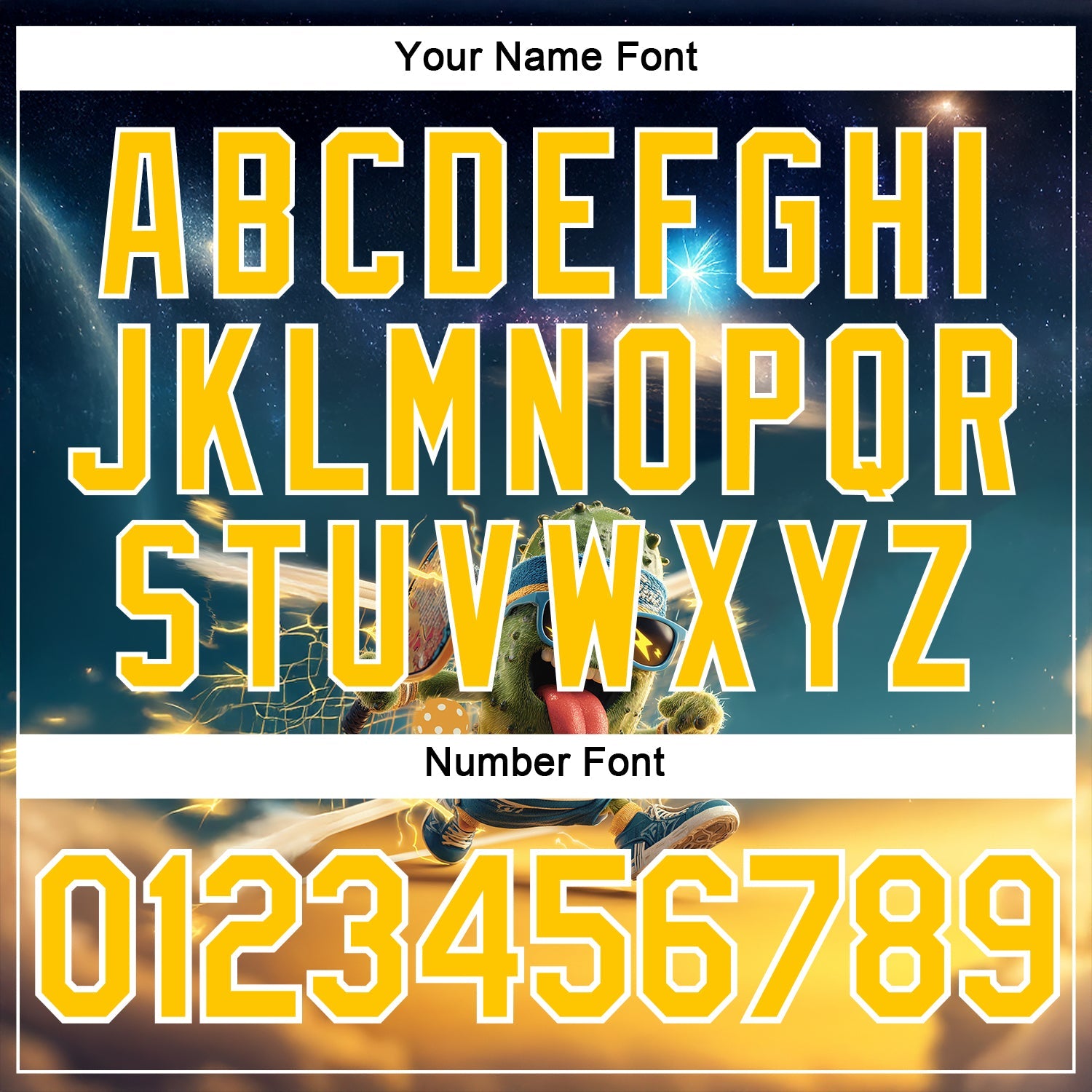 Custom Blue Yellow-White 3D Funny Pickleball Paddles Balls Performance T-Shirt