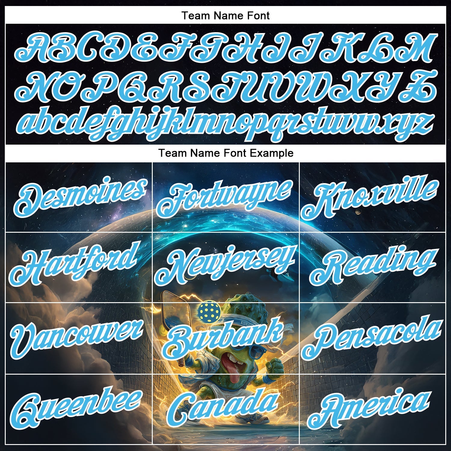 Custom Blue Sky Blue-White 3D Funny Pickleball Paddles Balls Performance T-Shirt