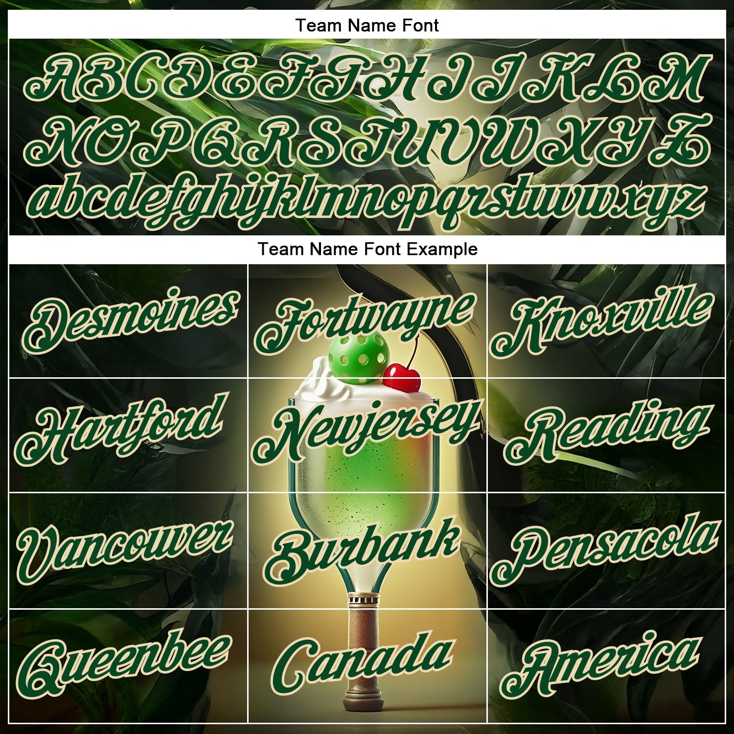 Custom Green Cream 3D Funny Pickleball Paddles Balls Smoothie Performance T-Shirt