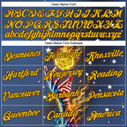 Custom Blue Yellow-Brown 3D Pickleball Balls American Flag Meteor Performance T-Shirt