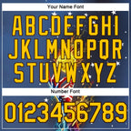 Custom Blue Yellow-Brown 3D Pickleball Balls American Flag Meteor Performance T-Shirt