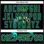 Custom Blue Green-Ice Blue 3D Pickleball Paddles Balls Fantasy Performance T-Shirt