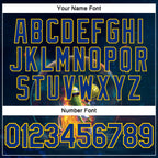 Custom Navy Royal-Yellow 3D Funny Pickleball Paddles Balls Beer Performance T-Shirt