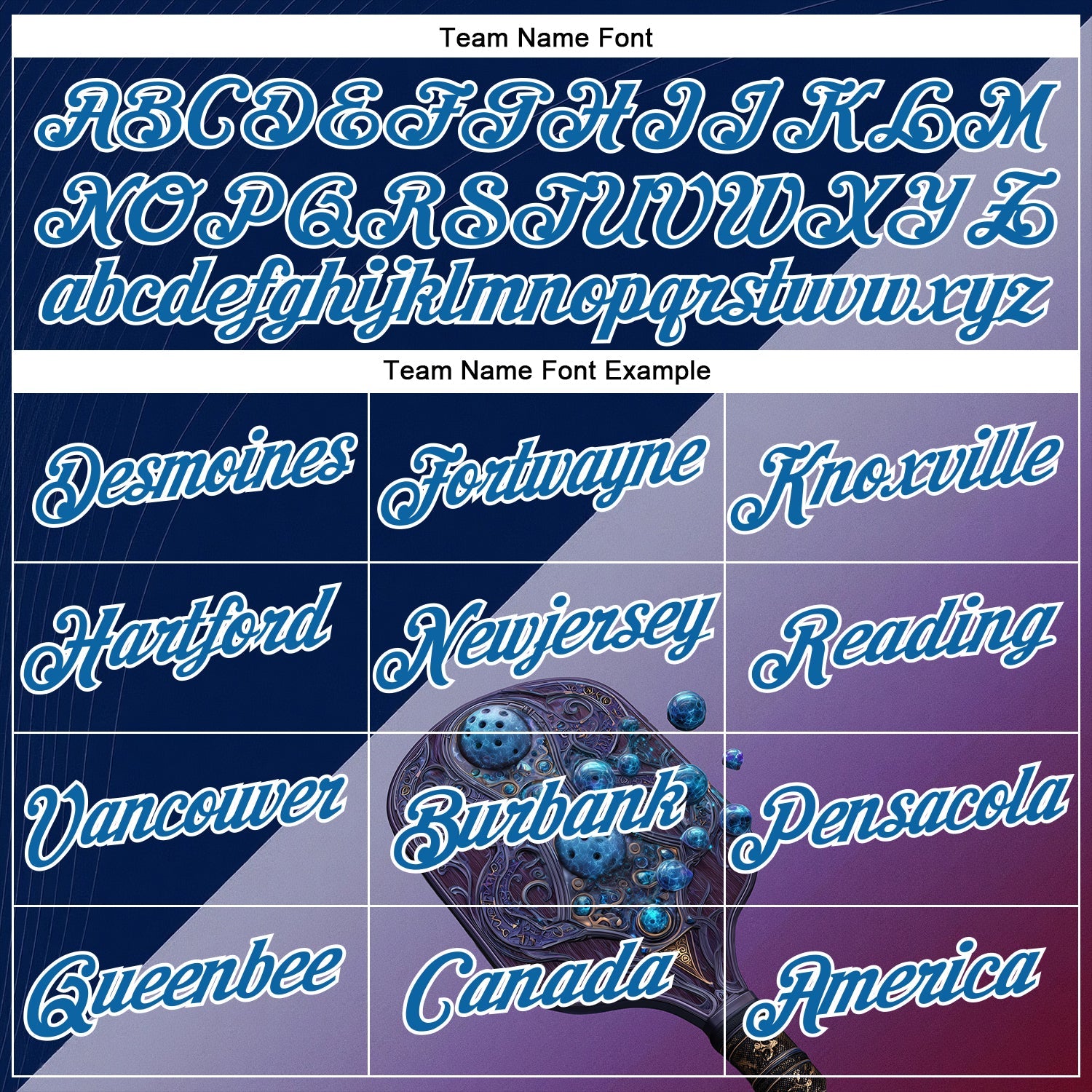 Custom Blue Purple-White 3D Pickleball Paddles Balls Blueberry Performance T-Shirt