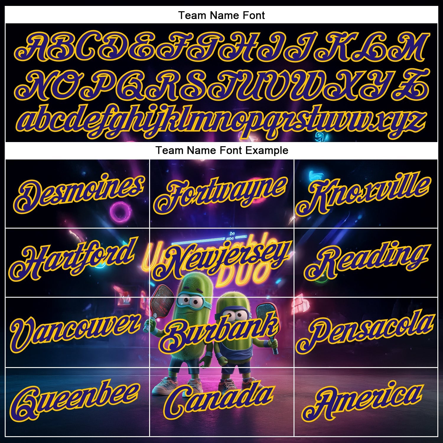 Custom Purple Dark Purple-Yellow 3D Funny Pickleball Paddles Balls Performance T-Shirt