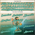 Custom Cream Ice Blue-Green 3D Funny Pickleball Paddles Skeleton Performance T-Shirt