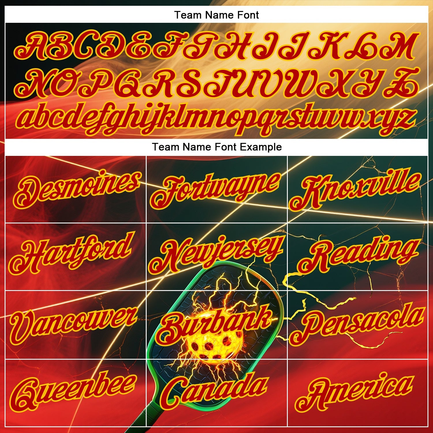 Custom Cream Red Blue-Yellow 3D Charged Pickleball Paddles Balls Performance T-Shirt