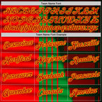 Custom Green Red-Yellow 3D Pattern Design Mexico Stripe Sportswear Performance T-Shirt