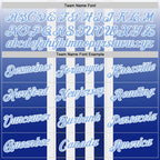 Custom White Light Blue-Black 3D Pattern Design Argentina Gradient Sportswear Performance T-Shirt