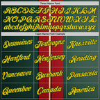 Custom Green Yellow-Red 3D Pattern Design Mexico Portugal Sportswear Performance T-Shirt